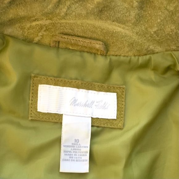 MARSHALL FIELDS
Genuine Suede Leather Button Jacket, oak/moss green - Picture 6 of 7